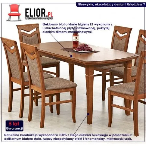 Fotografia Rozkładany stół Kobo XL - czereśnia antyczna z kategorii Stoły