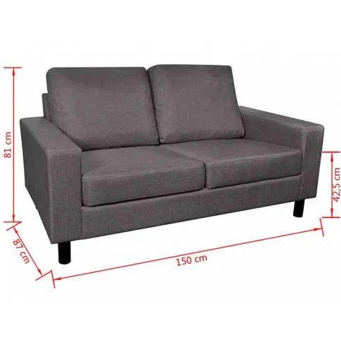 Szczegółowe zdjęcie nr 6 produktu Minimalistyczny zestaw wypoczynkowy Barletta - Ciemnoszary