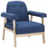 Fotel wypoczynkowy z zestawu Eureka 2X niebieski