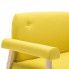 Szczegółowe zdjęcie nr 5 produktu Zestaw wypoczynkowy w stylu vintage Eureka 4X - żółty