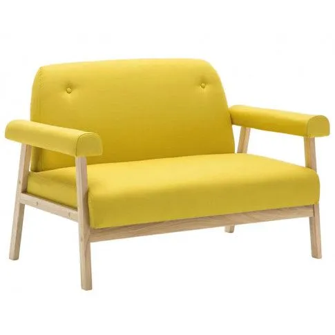 Zdjęcie Żółty zestaw wypoczynkowy w stylu vintage Olvina 3X  | Edinos.pl