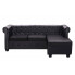 Zdjęcie sofa Charlotte 4Q w stylu Chesterfield, czarna - sklep Edinos.pl
