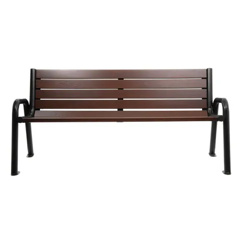 Zdjęcie produktu Stalowa ławka parkowa palisander - Valkiria 2V.