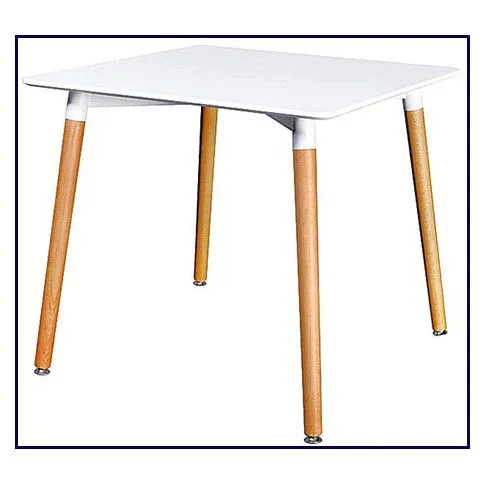 Fotografia Kwadratowy stół Letiox - biały mat z kategorii Stoły