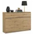 Komoda z szufladami i 3 szafkami dąb artisan - Haklen