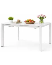 Rozkładany biały stół w stylu klasycznym - Lorin 3X w sklepie Edinos.pl