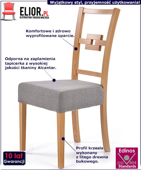 krzesło drewniane Corato