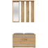 Szczegółowe zdjęcie nr 5 produktu Garderoba z wieszakiem i szafką na buty Malea - dąb artisan