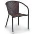 Zdjęcie produktu Rattanowe krzesło ogrodowe Lukka - brązowe.