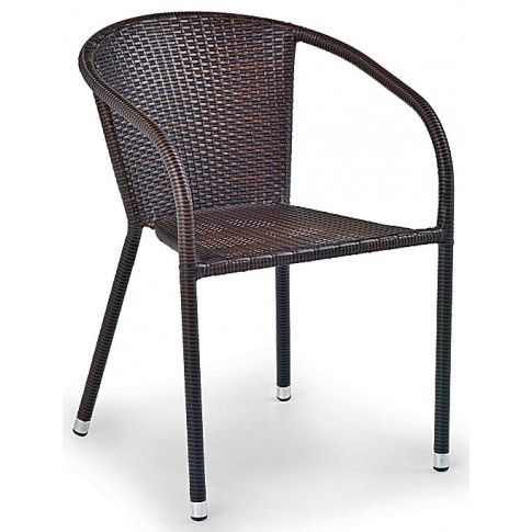 Zdjęcie produktu Rattanowe krzesło ogrodowe Lukka - brązowe.