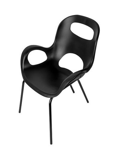 Modne krzesło Giano - czarne