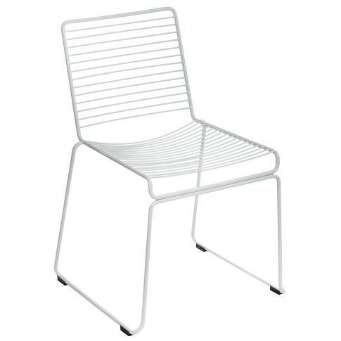 Zdjęcie produktu Designerskie ażurowe krzesło Seli - białe.