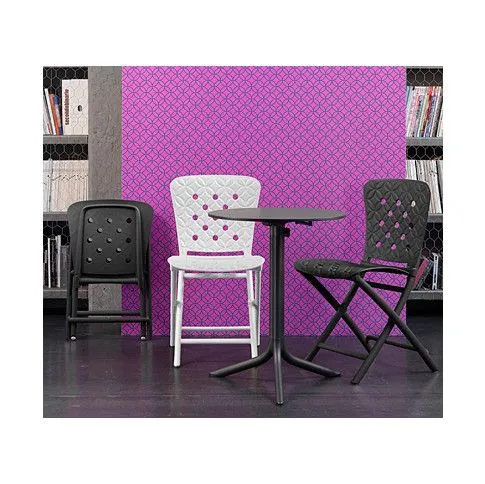 Zdjęcie składane krzesło Tobi białe wygodne | Edinos.pl