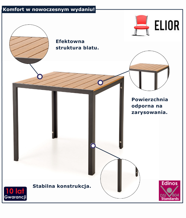 Stolik ogrodowy Isna 3X