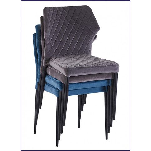 Szczegółowe zdjęcie nr 4 produktu Krzesło tapicerowane Lenton - popielate