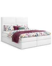 Małżeńskie łóżko z pojemnikiem kontynentalne Divinity 160x200 - 44 kolory w sklepie Edinos.pl