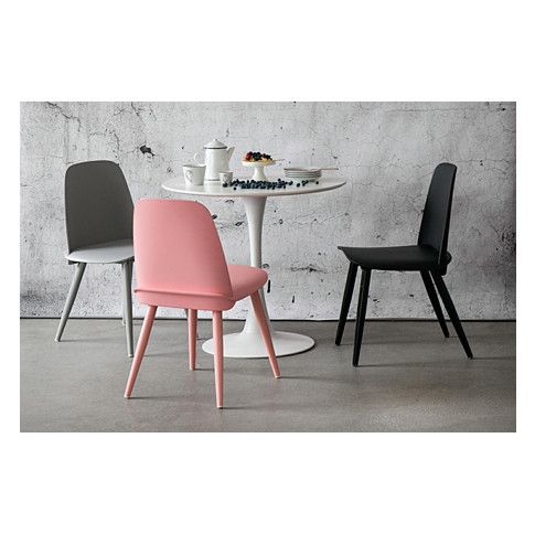 Zdjęcie minimalistyczne krzesło Ollo białe stylowe - sklep Edinos.pl