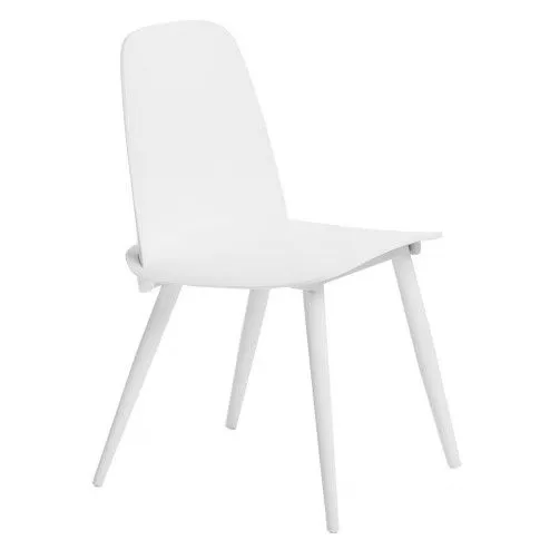 Zdjęcie produktu Minimalistyczne krzesło Salvio - białe.