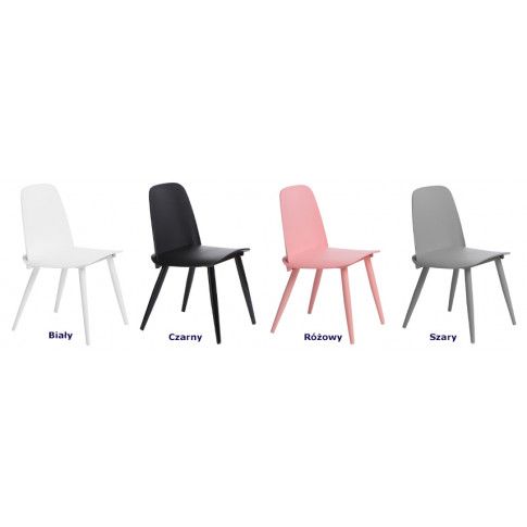 Szczegółowe zdjęcie nr 5 produktu Minimalistyczne krzesło Ollo - czarne