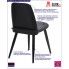 Fotografia Minimalistyczne krzesło Ollo - czarne z kategorii Krzesła metalowe do kuchni