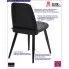 Fotografia Minimalistyczne krzesło Salvio - czarne z kategorii Kuchnia i jadalnia