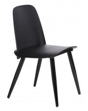 Minimalistyczne krzesło Ollo - czarne w sklepie Edinos.pl