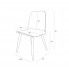 Szczegółowe zdjęcie nr 4 produktu Minimalistyczne krzesło Ollo - czarne