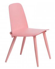 Minimalistyczne krzesło Ollo - różowe w sklepie Edinos.pl
