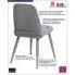 Fotografia Minimalistyczne krzesło Salvio - szare z kategorii Strona główna
