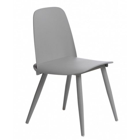 Zdjęcie produktu Minimalistyczne krzesło Ollo - szare.