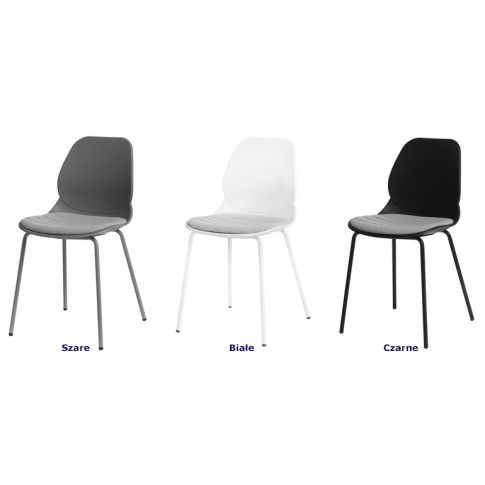 Zdjęcie wygodne krzesło Effi 2X czarne do jadalni - sklep Edinos.pl