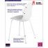 Zdjęcie wygodne krzesło Effi 2X białe skandynawskie - sklep Edinos.pl