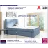 Kontynentalne łóżko z pojemnikiem 180x200 Magnolia
