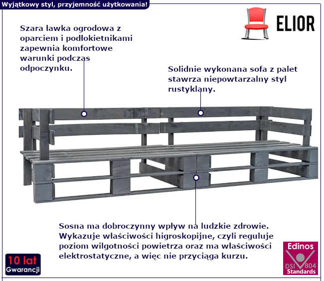 Ławka ogrodowa Zanari