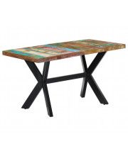 Wielokolorowy stół z drewna odzyskanego – Kalis 3X  w sklepie Edinos.pl