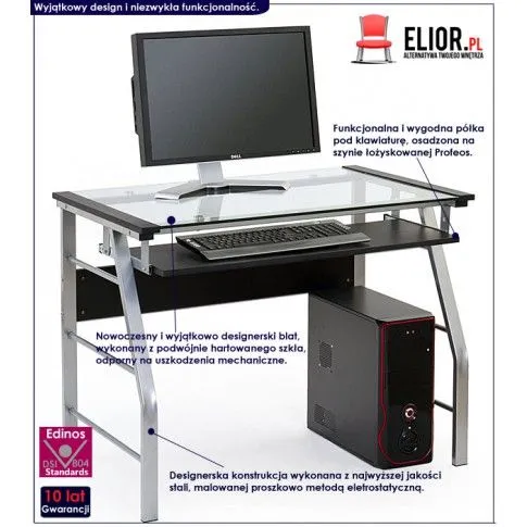 Fotografia Biurko szklane Crayon 3X z kategorii Biurka