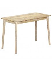 Bielony stół z drewna mango Kelis – naturalny  w sklepie Edinos.pl