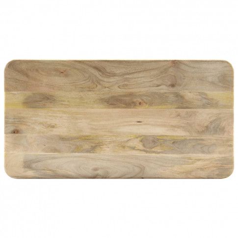 Szczegółowe zdjęcie nr 4 produktu Bielony stół z drewna mango Kelis – naturalny 