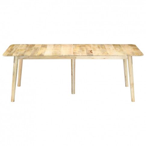 Fotografia Stół bielony z drewna mango Kelis 3X – naturalny  z kategorii Stoły