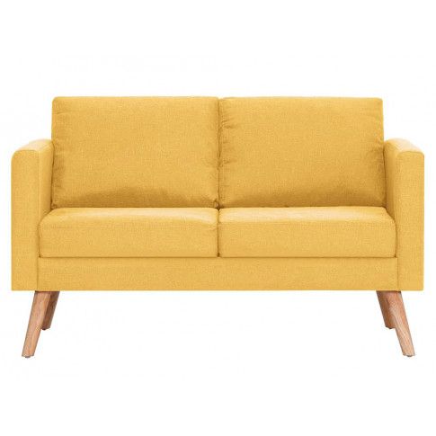 Szczegółowe zdjęcie nr 4 produktu Komplet 2 sof wypoczynkowych Bailey -  Żółty