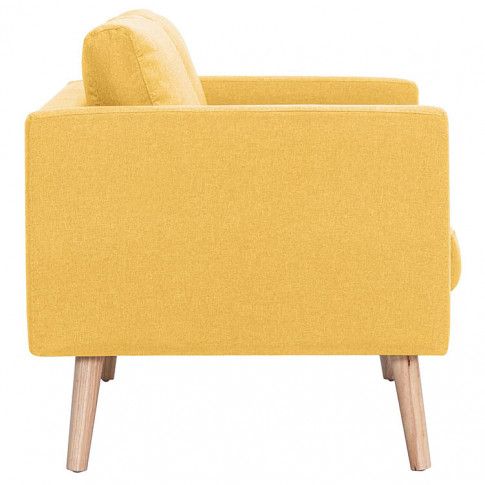 Szczegółowe zdjęcie nr 5 produktu Komplet 2 sof wypoczynkowych Bailey -  Żółty