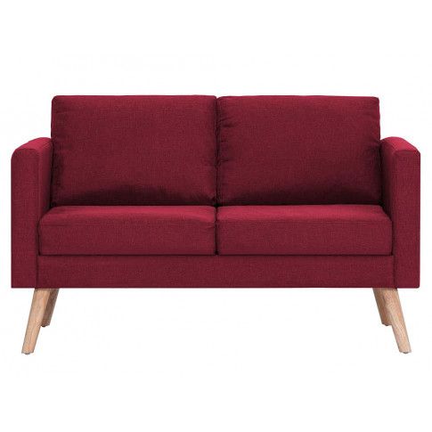 Szczegółowe zdjęcie nr 4 produktu Komplet 2 sof wypoczynkowych Bailey - Czerwony