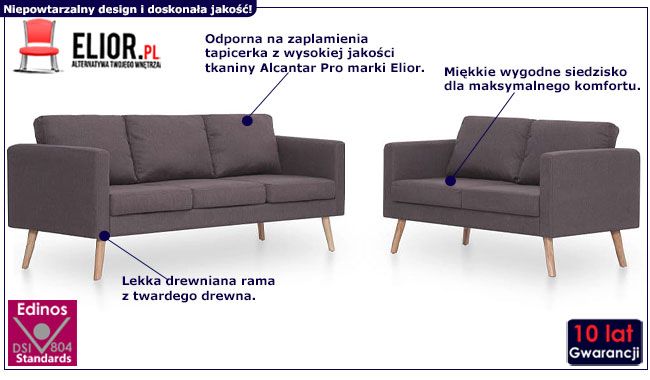Zestaw wypoczynkowy Milia Taupe