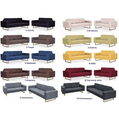 Szczegółowe zdjęcie nr 8 produktu Zestaw wypoczynkowy Williams 2+3 - Milia