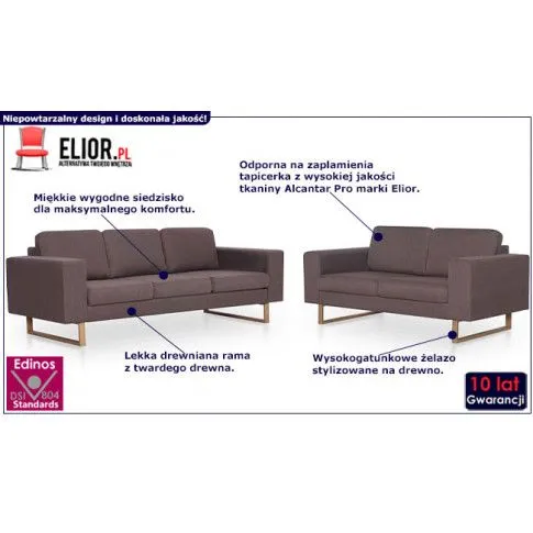 Fotografia Zestaw wypoczynkowy Williams 2+3 - Milia z kategorii Komplety mebli