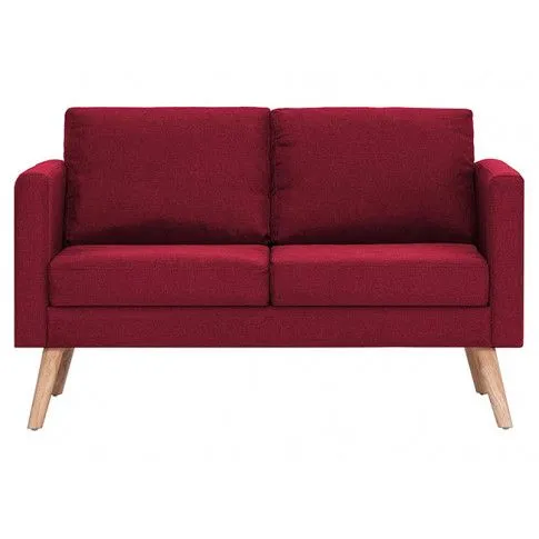 Szczegółowe zdjęcie nr 9 produktu Dwuosobowa kanapa w kolorze czerwonego wina - Imex 2X
