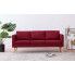 Fotografia Trzyosobowa kanapa w kolorze czerwonego wina - Lavinia 3X z kategorii Tanie kanapy i sofy