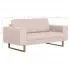 Szczegółowe zdjęcie nr 5 produktu Elegancka dwuosobowa sofa Ladi 2X - kremowa