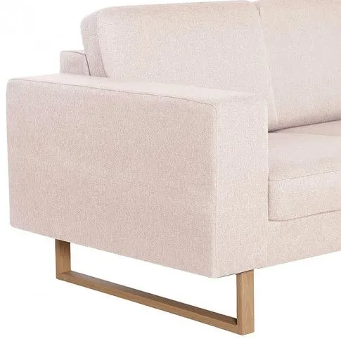 Szczegółowe zdjęcie nr 5 produktu Elegancka trzyosobowa sofa Ladi 3X - kremowa