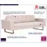 Szczegółowe zdjęcie nr 8 produktu Elegancka trzyosobowa sofa Williams 3X - kremowa